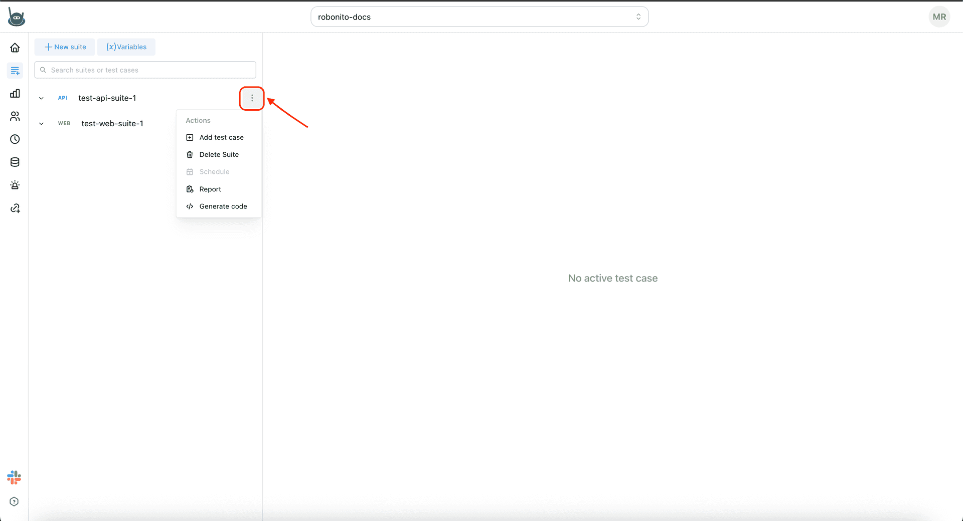 Access Suite Menu