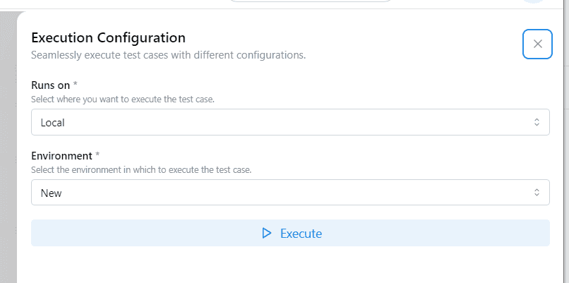 Execution Configuration