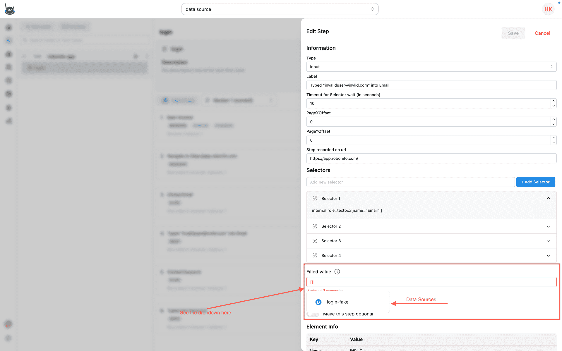 Select Data Source